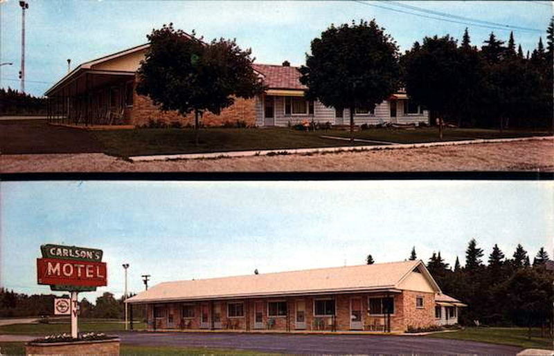 Carlsons Motel (Douds Motel) - Vintage Postcard (newer photo)